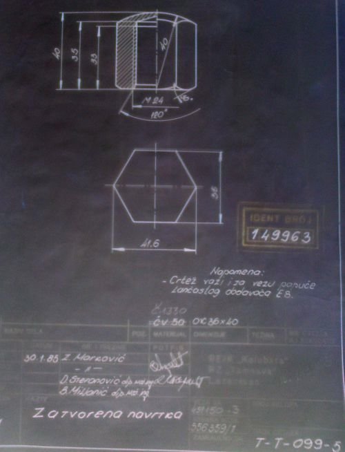Navrtka za stezanje papuce 