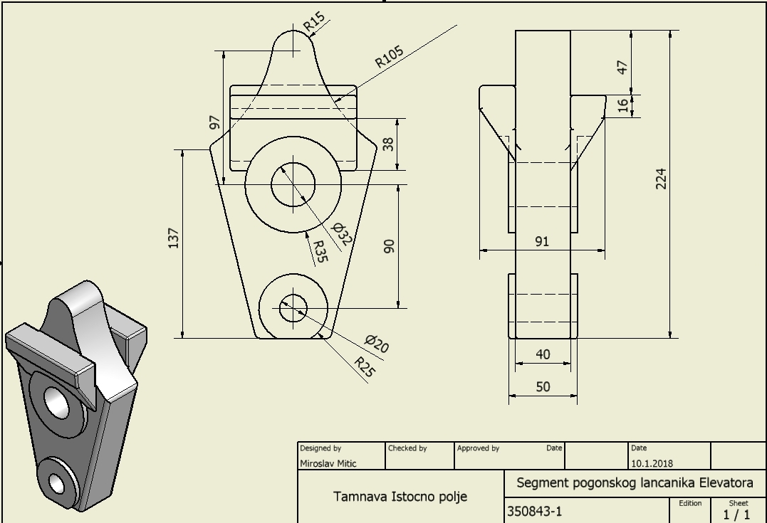 Segment pogonskog lancanika